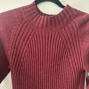 Lulu's Red Long Sleeve Dress